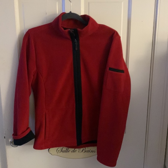 Red/black fleece full zip - Picture 2 of 5